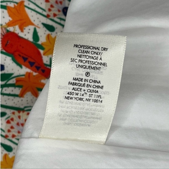 ALICE + OLIVIA Nella Bird Party Summer Dress Size 12 - Picture 8 of 15